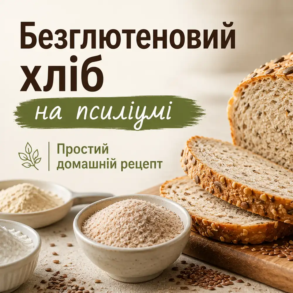 Безглютеновий хліб на псиліумі