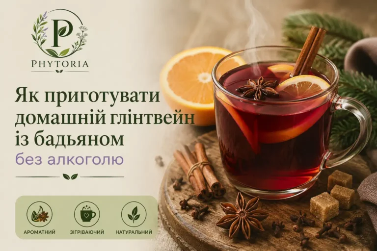 домашній глінтвейн із бадьяном без алкоголю