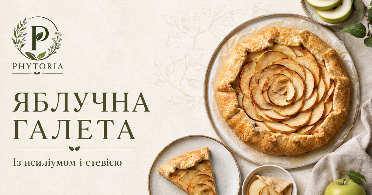 Яблучна галета з тонкою основою та загорнутими краями — Phytoria
